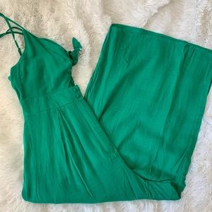 Green summer jumpsuit